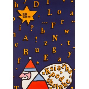 proj. Jan MŁODOŻENIEC (1929-2000), Book under the Christmas tree, 1973