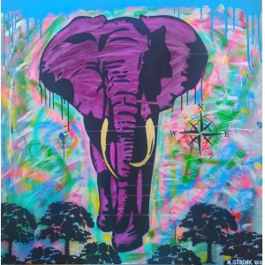 Matthew STRONK (b. 1994), Pink Elephant, 2024