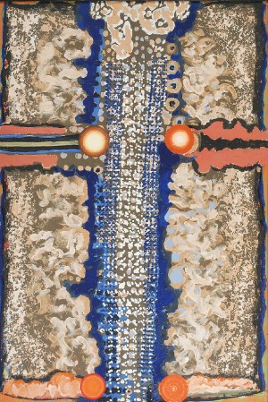 Bronisław KIERZKOWSKI (1924-1993), Kompozycja abstrakcyjna KF 51, 1976
