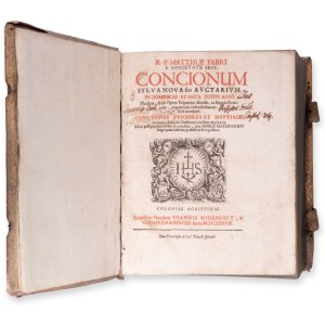 FABER, Matthias (1587-1653): Concionum sylva nova I.