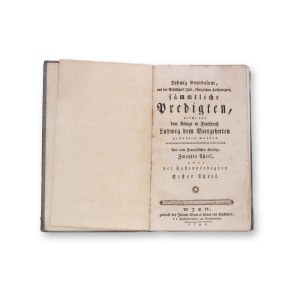 BOURDALOUE, Louis (1632-1704): Sammtliche Predigten II.