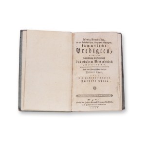 BOURDALOUE, Louis (1632-1704): Sammtliche Predigten III.