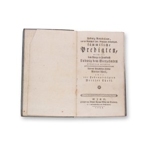 BOURDALOUE, Louis (1632-1704): Sammtliche Predigten IV.