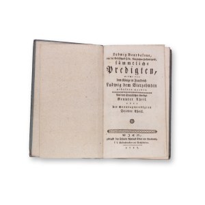 BOURDALOUE, Louis (1632-1704): Sammtliche Predigten IX.