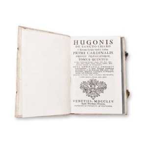 DE SANCTO CARO, Hugo (1200-1263): Primi Cardinalis Ordinis Praedicatorum V.