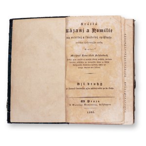 SCHONBECK, Michael Frantissek (1787-1861): Short Sermons and Homily II.