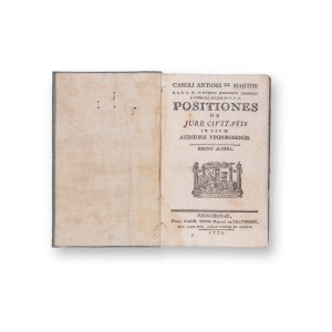MARTINI, Carlo Antonio (1726-1800): (Martin): Positions de Jure Civitatis