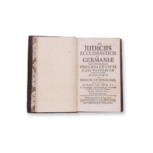 ZACH, Franc. Xav.: De judiciis ecclesiasticis