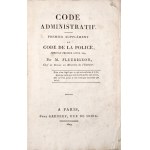 KODEKS POLICYJNY, 1809 [Code administratif : premier supplément au Code de la police]