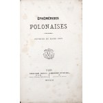 POWSTANIE STYCZNIOWE, cz.1, 1863 [Éphémérides Polonaises]