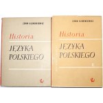 Klemensiewicz Z., HISTORIA JĘZYKA POLSKIEGO, t.1-2 [1ère édition].
