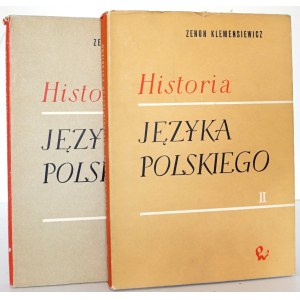 Klemensiewicz Z., HISTORIA JĘZYKA POLSKIEGO, t.1-2 [1ère édition].
