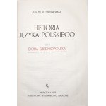 Klemensiewicz Z., HISTORIA JĘZYKA POLSKIEGO, t.1-2 [1ère édition].