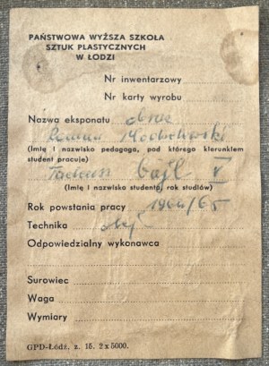 Tadeusz Gajl, Bez tytułu