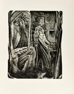 Stefan MROŻEWSKI (1894-1975), Kompozycja z książki „Piękna i bestia”, 1949