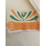 Set of hand-painted cotton tablecloths
