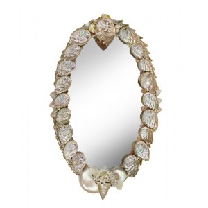 Vintage Artisanal Mirror with Shells