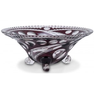 Val Saint Lambert (attr.) Glass Centerpiece
