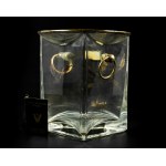 Vintage Glass and Brass Ice Container