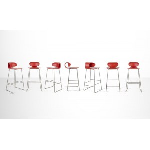 Set of 7 Red Maxima Benches