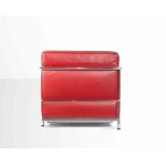 Vintage Red LC2 Sofa