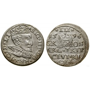 Poland, trojak, 1596, Riga