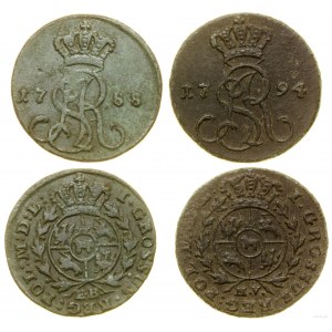 Poland, set of 2 x 1 grosz, Warsaw