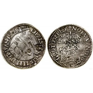 Denmark, 1 mark, 1617