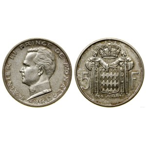 Monaco, 5 francs, 1966, Paris