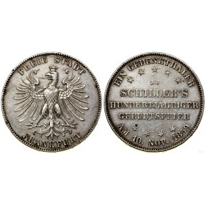 Niemcy, talar, 1859, Frankfurt