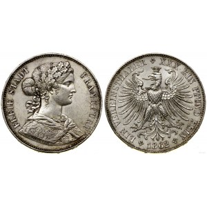 Niemcy, talar, 1862, Frankfurt