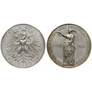 Niemcy, talar, 1862, Frankfurt