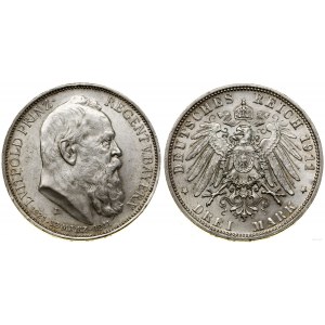 Niemcy, 3 marki, 1911 D, Monachium