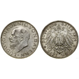 Niemcy, 3 marki, 1914 D, Monachium