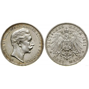 Niemcy, 3 marki, 1911 A, Berlin