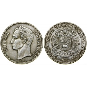 Wenezuela, 5 boliwarów, 1936, Filadelfia