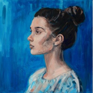 Joanna Jamielucha, Portret w błękicie (2018)