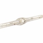 Art Deco Brosche mit Barockperle