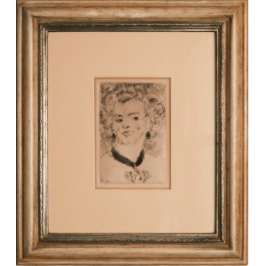 Józef Mehoffer (Pologne, 1869-1946), Tête aux cheveux clairs, 1905.