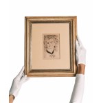 Józef Mehoffer (Pologne, 1869-1946), Tête aux cheveux clairs, 1905.