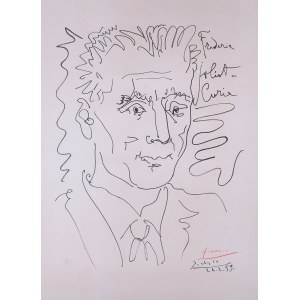 Pablo PICASSO (1881 - 1973), Portrait de Frédéric Joliot Curie, 1959.
