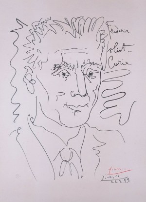 Pablo PICASSO (1881 - 1973), Portret Fryderyka Joliot Curie, 1959 r.