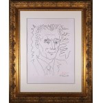 Pablo PICASSO (1881 - 1973), Portrait de Frédéric Joliot Curie, 1959.