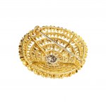 Brosche aus 18 Karat Gold mit Diamanten - Italien, 1960.