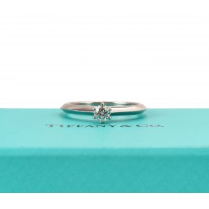 Tiffany &amp; Co., Verlobungsring aus Platin mit Diamant