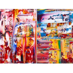 Dominik Smolik (geb. 1982, Krakau), Qualia XLIX, Diptychon, 2024