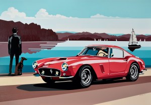Jakub Napieraj (ur. 1991), Black Dog, Red Ferrari and The Man, 2024