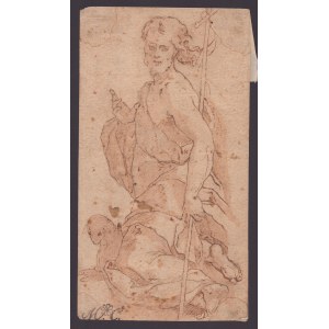 Saint John the Baptist Central Italian school, 17th-18th century