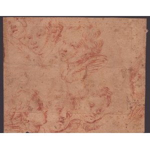 Study for Angels' heads Italian artist of the 17th century