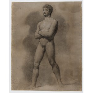 PELAGIO PALAGI (Bologna, 1775 - 1860), Study for a male nude